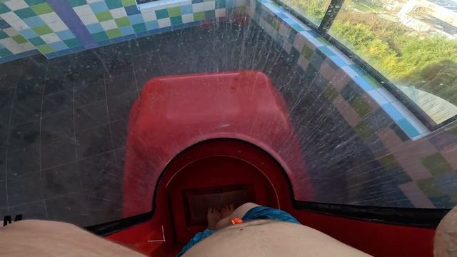 Vertical ROCKET WaterSlide At Plopsaqua De Panne