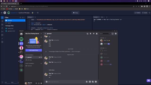 Log Discord Messages with Discord.py смотреть онлайн