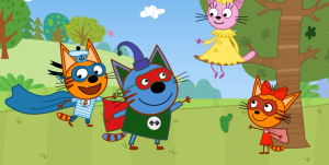 Увлекательная раскраска с анимациями- три кота 3!