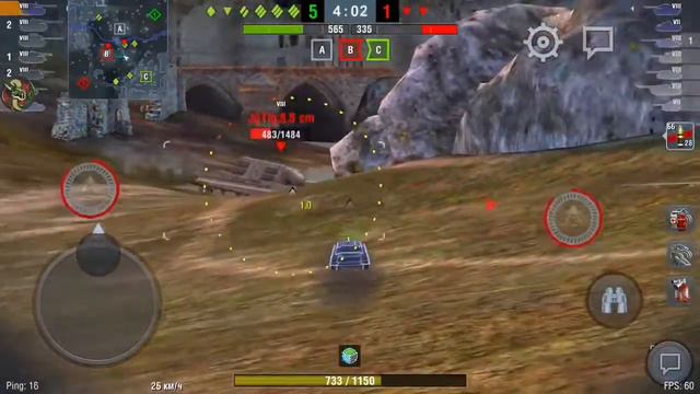 WOT BLITZ с телефона / Играю для души смотреть онлайн