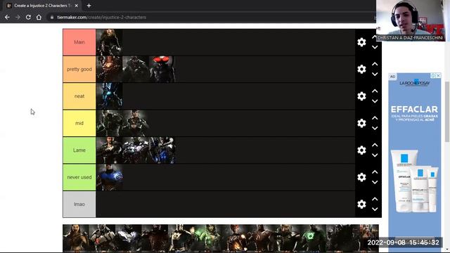 Tier list for homies 2: Injustice 2 смотреть онлайн