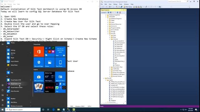 How to Configure Silk Test Workbench 20.5 with SQL Server Database смотреть онлайн