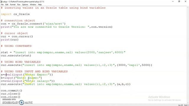 Python Oracle connect 4 смотреть онлайн
