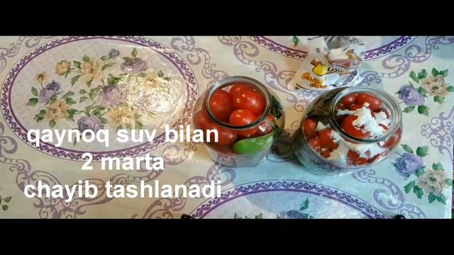 Qishga pomidor tayyorlash pomidor soki va oddiy suvda/Готовим помидоры к зиме. смотреть онлайн