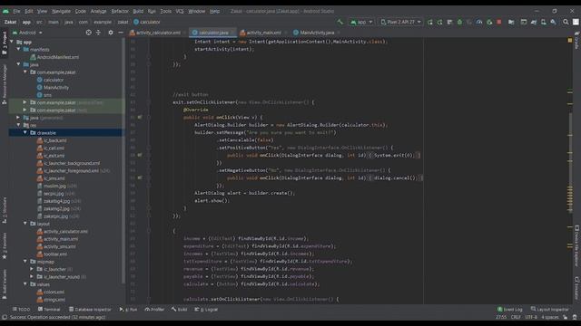 Zakat – activity main xml Zakat app Android Studio 2021 05 05 14 01 35 смотреть онлайн