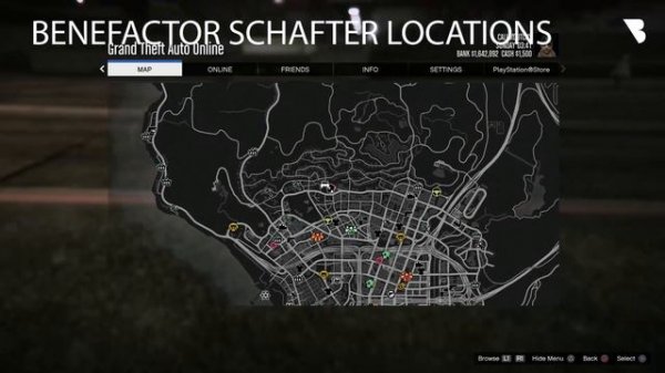 Benefactor Schafter Location GTA Online 2017