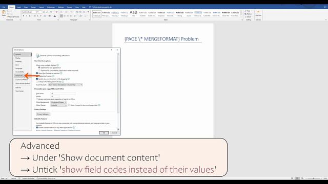 Page Number Formatting Issue in Word Fix - {PAGE \* MERGEFORMAT} смотреть онлайн