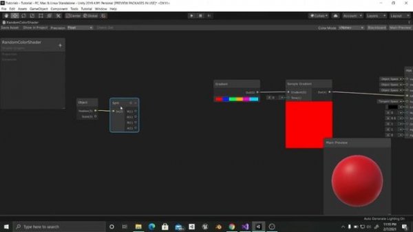 Random Color Material Unity - Shader graph tutorial