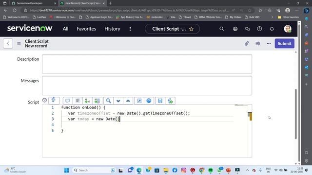 When user opens the form then display current date and time #servicenow #servicenowjobs #javascript смотреть онлайн