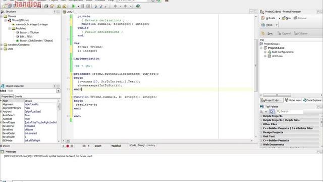 Процедуры и функции в Delphi (function, procedure) смотреть онлайн