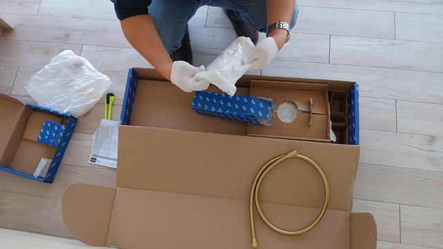 Unboxing GROHE Essence (23491GL1) Single-Lever Bath Mixer 1/2" Floor Mounted - Cool Sunrise смотреть онлайн