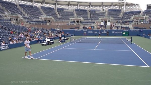 Shapovalov v Hurkacz, 2022 US Open practice, 4K