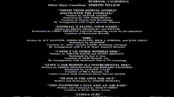 Mortal Kombat: Annihilation: VHS UK: Closing (1998)