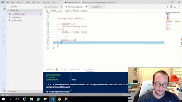 PowerShell Tutorials : Creating email function to replace send-mailmessage смотреть онлайн