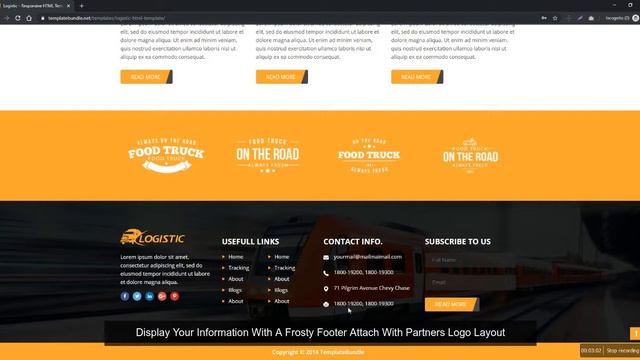 Logistic Service HTML Template смотреть онлайн