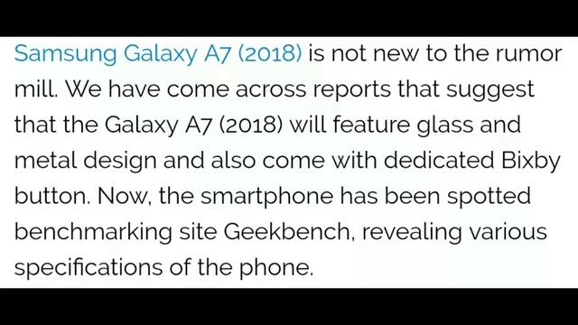 SAMSUNG GALAXY A7 2018: EDITION:-FIRST LOOK смотреть онлайн