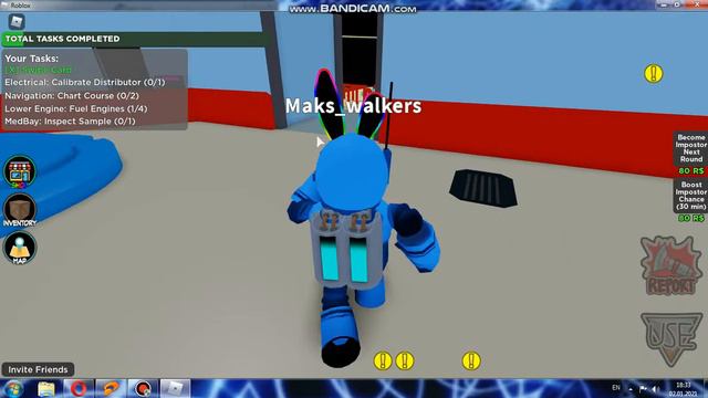 Играю в Roblox-Among us смотреть онлайн