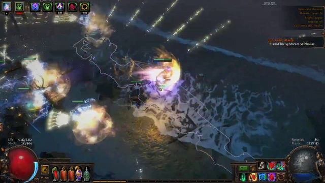Path of Exile Blight Spectre Witch Syndicate Intervention Safehouse 7th Run смотреть онлайн