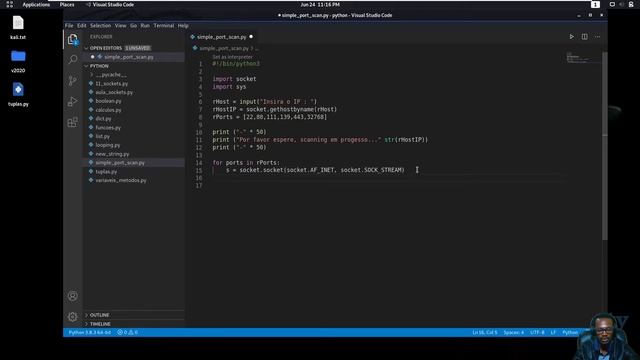 Python 3 Como Criar um Port Scan Parte 2 смотреть онлайн