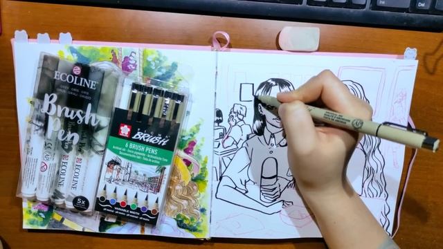 10 СПОСОБОВ ЗАПОЛНИТЬ СКЕТЧБУК или как выйти из артблока смотреть онлайн