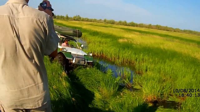 Болотоходы "Жук" и "Росомаха" на пойме реки Тура смотреть онлайн