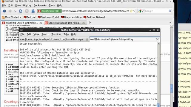 在RHEL6 X86-64虛擬機上安裝ORACLE 10.2g 資料庫 -6 смотреть онлайн