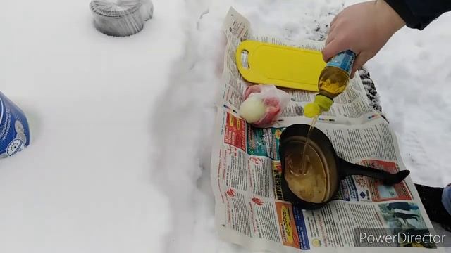 ПВД с собакой. Каша из полбы с сардельками на костре. смотреть онлайн