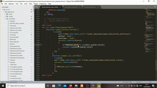 Membuat notifikasi dalam lonceng dengan menggunakan javascript php dan bootstrap смотреть онлайн