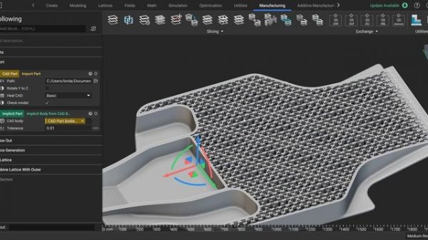 Playing about in nTopology software - hollowing & lattice