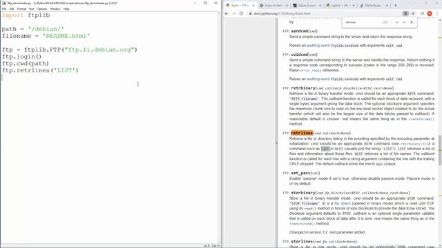 Skidanje fajlova sa FTP Servera - Python FTP Klijent - Python Programiranje смотреть онлайн