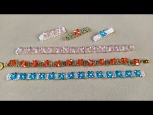 Украшения из бисера. Работы из бисера. Браслет из бисера. Мастер класс. Пошаговый мк.