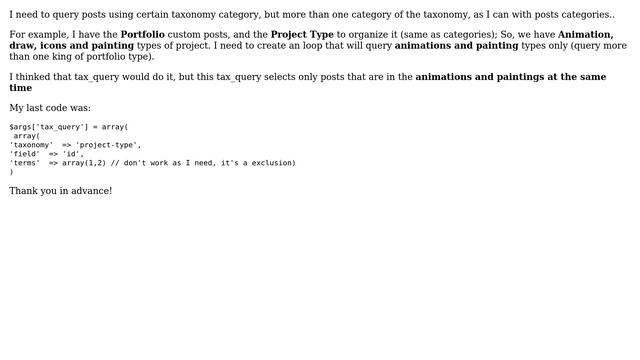 Wordpress: Query Custom Post by taxonomy multiple categories смотреть онлайн