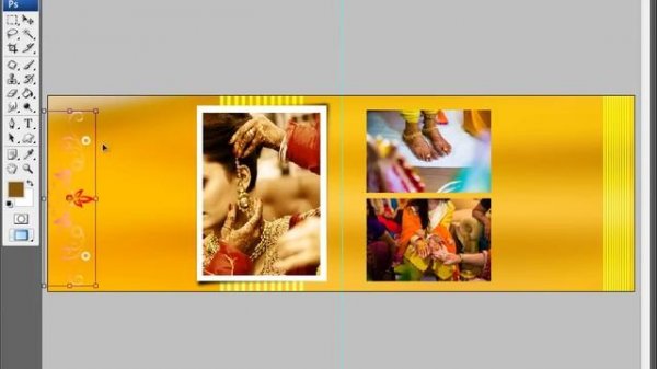 #03 wedding album design template design in photoshop tutorial & youtube video