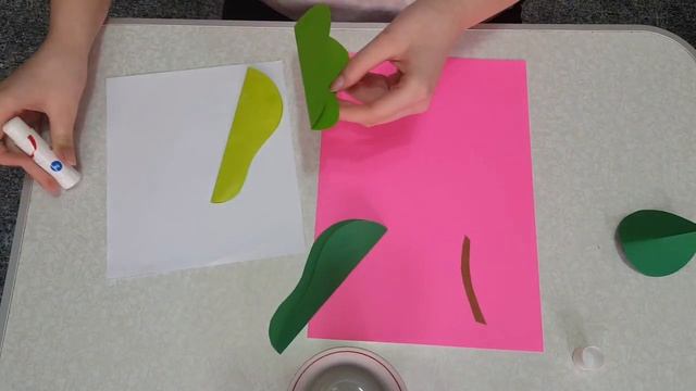 3Д Груша. Аппликация из цветной бумаги смотреть онлайн