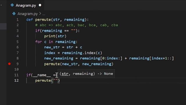 Python - Anagrams (permutations) of a string using recursion and Set смотреть онлайн