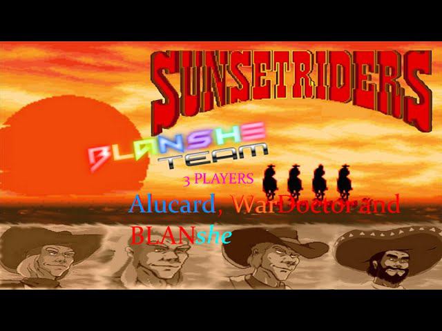 Sunset Riders ARCADE - 3 Players Longplay.