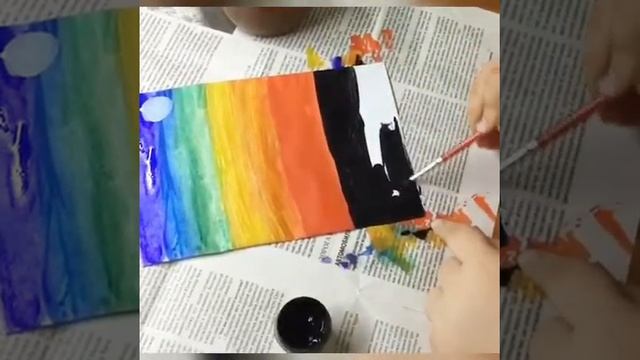 ?Рисуем кактус в пустыне ~ МК рисунок гуашью ~ Стрельников Артем смотреть онлайн