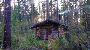 Медведь заходил. Загоняю тепло в избушку. Постройка отопительного щитка.