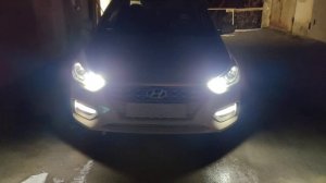 ДХО + Поворотники Hyundai Solaris \ Solar PRO \