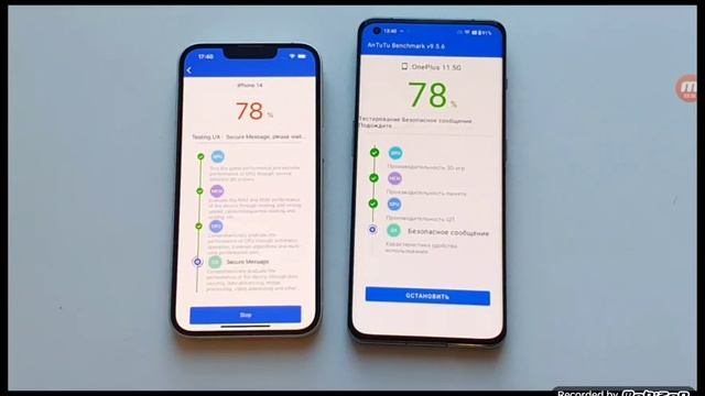@DimaViperLive ONEPlUS 11 VS APPlE IPHONE 14 ANTUTU TEST смотреть онлайн