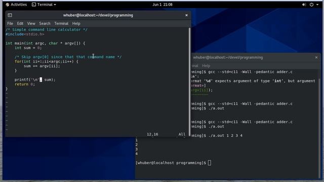 A C Program to Add Integers Passed on the Command Line смотреть онлайн