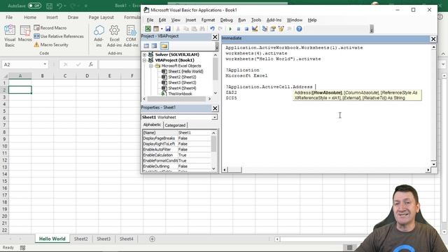 07 - Microsoft Excel VBA Fundamentals - Excel's Application -- ActiveCell Property смотреть онлайн