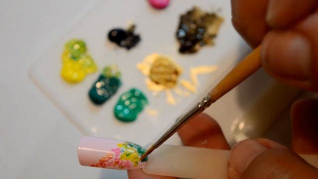 ДИЗАЙН НОГТЕЙ АКРИЛОВЫМИ КРАСКАМИ.МАНИКЮР ОСЕНЬ.AUTUMN NAILS TUTORIAL.NAIL ART смотреть онлайн