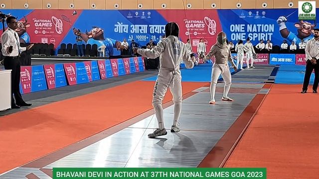 OLYMPIAN FENCER BHAVANI DEVI IN ACTION AT 37TH NATIONAL GAMES GOA 2023 смотреть онлайн
