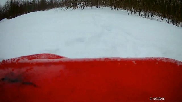 Мотобуксировщик Motodog глубокий снег