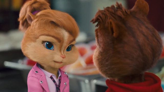 Alvin And Brittany School Cafe Moment - Alvin And The Chipmunks The Squeakquel (2009)