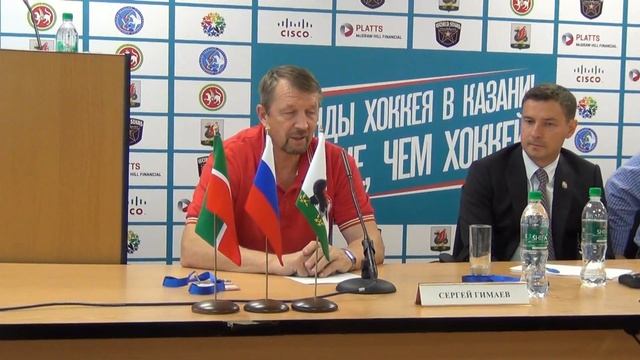Пресс-конференция матча со Звездами мирового хоккея в Казани, 23.09.2014 смотреть онлайн