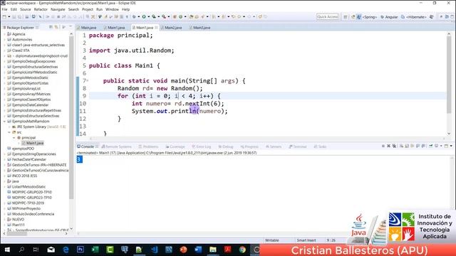 Math y Clase Random generacion de numeros aleatorios en JAVA PRACTICA PARTE 2/2 смотреть онлайн