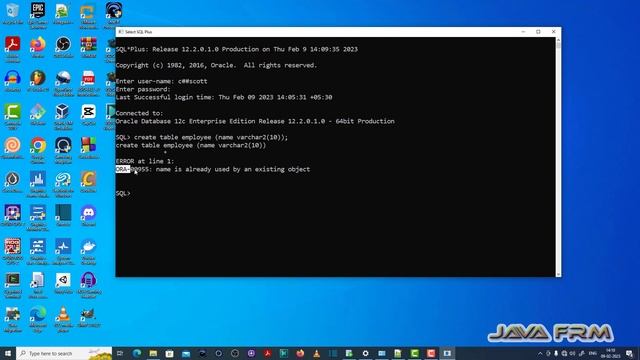 ORA-00955: name is already used by an existing object - Oracle Database 12c Error Messages смотреть онлайн