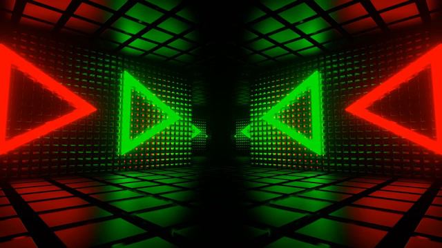 4K Visual Loop Neon Tunnel Space Construction Background смотреть онлайн